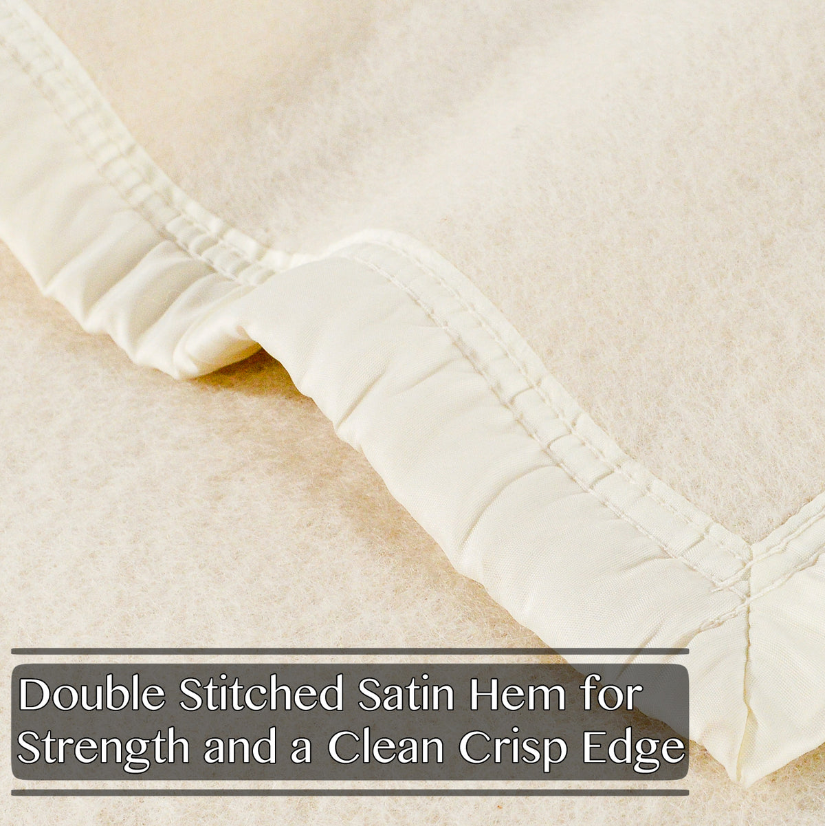 Poyet Motte Rivoli/Elysee 400GSM Mid-Weight 100% Virgin Wool Blanket, Natural